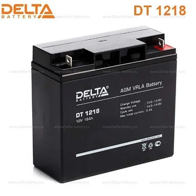 Аккумулятор Delta DT 1218 AGM (12 В / 18 Ач)