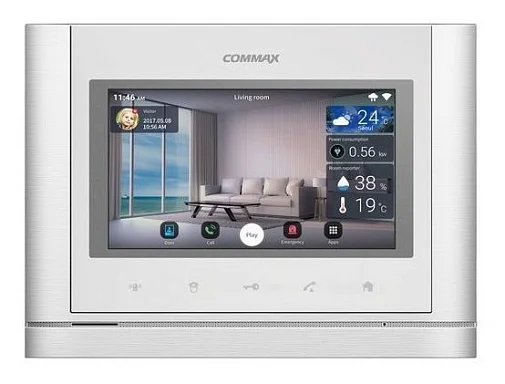 Монитор видеодомофона Commax CIOT-700M2 Светлое серебро