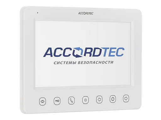 Монитор видеодомофона AccordTec AT-VD 751C/M/SD WH