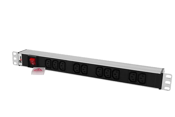 Rem R-10-10C13-V-440-Z Горизонтальный блок розеток 19" , до 10А