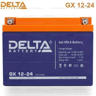 Аккумулятор Delta GX 12-24 GEL (12 В / 24 Ач)