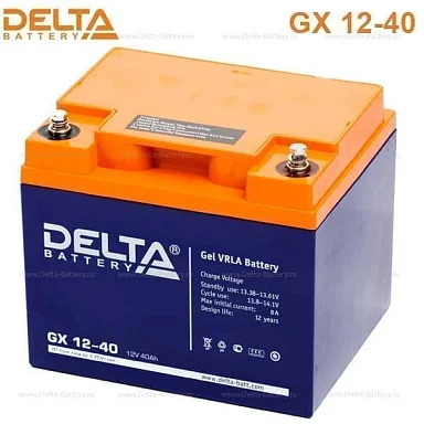 Аккумулятор Delta GX 12-40 GEL (12 В / 40 Ач)