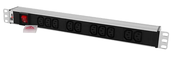 Rem R-10-10C13-V-440-Z Горизонтальный блок розеток 19" , до 10А
