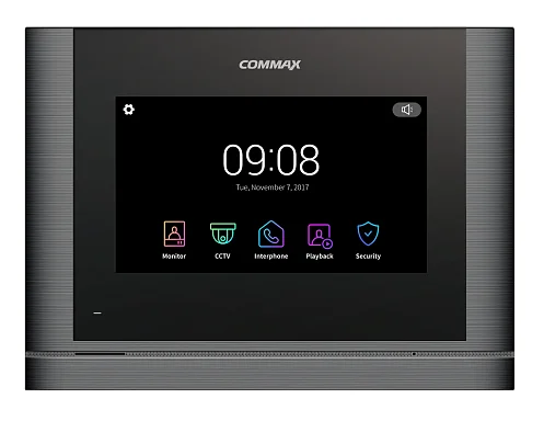 Монитор видеодомофона Commax CDV-704MF/XL темное серебро Black Smog