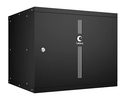 Cabeus WSC-05D-9U55/45m-BK (10178c) Настенный 9U телекоммуникационный шкаф 19"