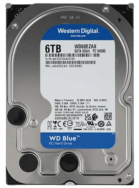 Жесткий диск HDD Western Digital WD60EZAX,  6 ТБ, 256 МБ 5400 об/мин