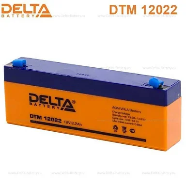 Аккумулятор Delta DTM 12022 AGM (12 В / 2,2 Ач)