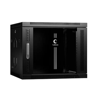 Cabeus SH-05F-9U60/60-BK (8589c) Настенный 9U телекоммуникационный шкаф 19"