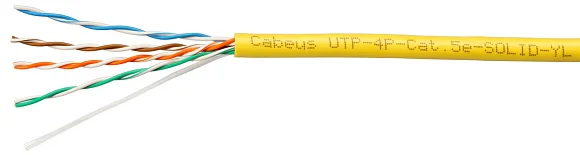 UTP-4P-Cat.5e-SOLID-YL (7251c)