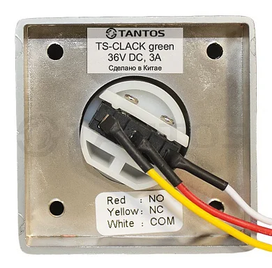 Кнопка выхода Tantos TS-CLACK green накладная механическая
