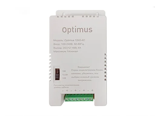 Блок питания Optimus Optimus 1240-4С  12 В / 4А
