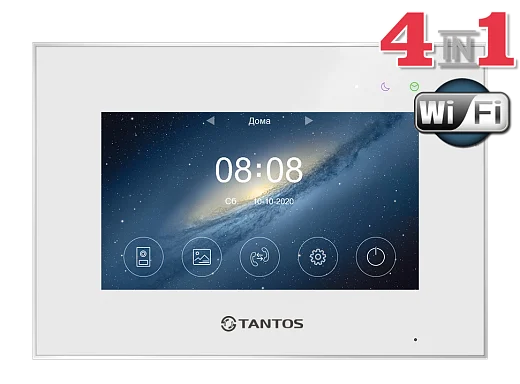 Монитор видеодомофона Tantos Marilyn HD Wi-Fi IPS (white)