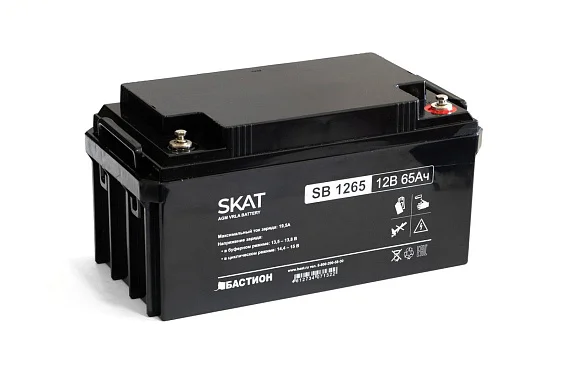 Аккумулятор Бастион SKAT SB 1265 АКБ AGM (12 В / 65 Ач)