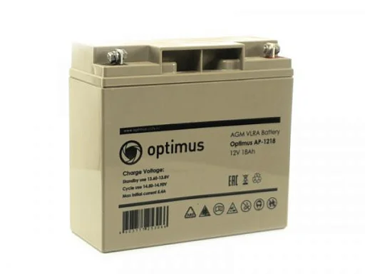 Аккумулятор Optimus AP-1218 AGM (12 В / 18 Ач)