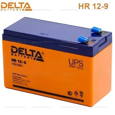 Аккумулятор Delta HR 12-9 AGM (12 В / 9 Ач)