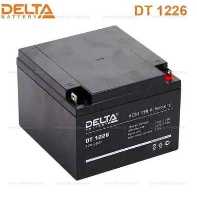 Аккумулятор Delta DT 1226 AGM (12 В / 26 Ач)