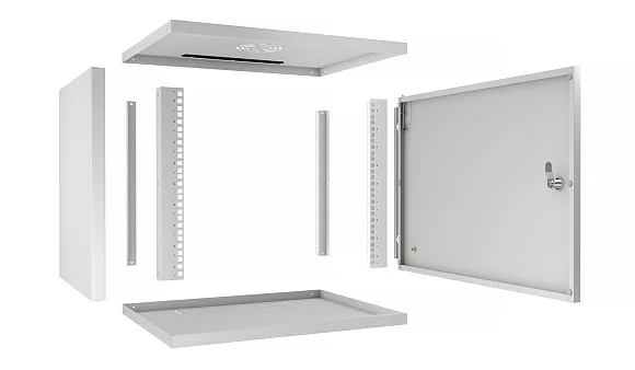 Cabeus WSC-05D-9U55/45m (10177c) Настенный 9U телекоммуникационный шкаф 19"