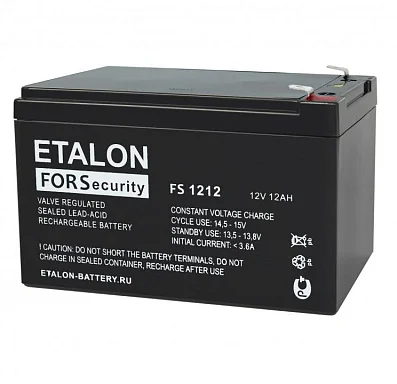 Аккумулятор ETALON FS 1212 AGM (12 В / 12 Ач)