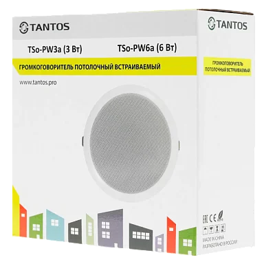 Tantos TSo-PW3a Потолочный громкоговоритель 3 Вт