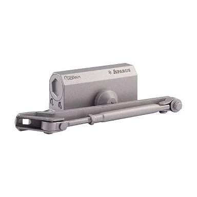 Дверной доводчик Нора-М ISPARUS 410 F (серый) до 60 кг, EN3