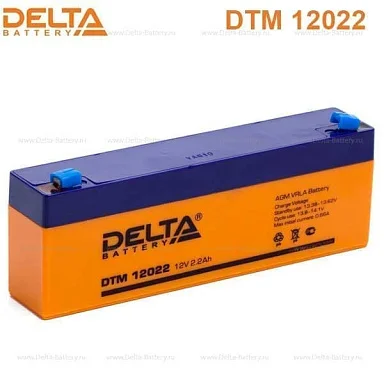Аккумулятор Delta DTM 12022 AGM (12 В / 2,2 Ач)