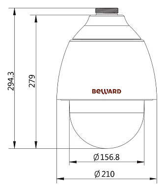 Beward BD143P30 IP Видеокамера 3 Мп, объектив 4,3-129 мм