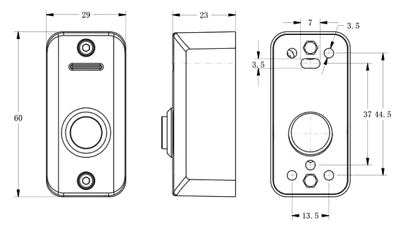Кнопка выхода Smartec ST-EX012LSM накладная механическая