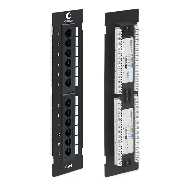 Cabeus PL-12-Cat.6-WL-Dual IDC (7954c) Патч-панель 19"  на 12 портов