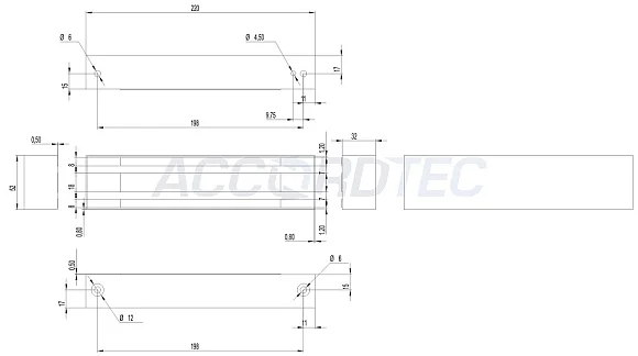 AccordTec ML-400 K-2 с уголком, цвет серый