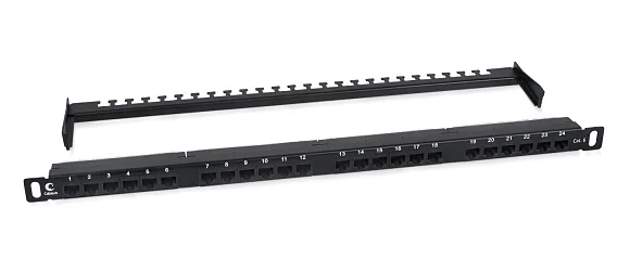 Cabeus PLHD-24-Cat.6-Dual-180-0,5U (9664c) Патч-панель 19"  на 24 порта