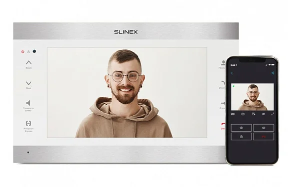 Монитор видеодомофона Slinex SL-10IPTHD Silver+White