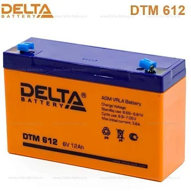 Аккумулятор Delta DTM 612 AGM (6 В / 12 Ач)