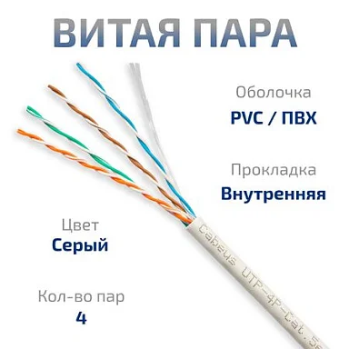 UTP-4P-Cat.5e-SOLID-GY-LIGHT (9995c)