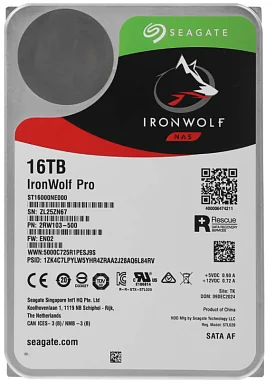 Жесткий диск HDD SEAGATE ST16000NE000,  16 ТБ, 256 МБ 7200 об/мин