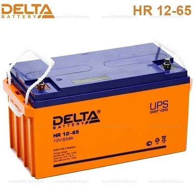 Аккумулятор Delta HR 12-65 AGM (12 В / 65 Ач)