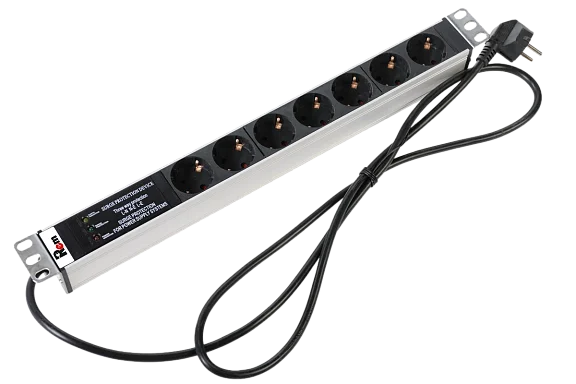 Rem R-16-7S-FI-440-1.8 Горизонтальный блок розеток 19" , до 16А
