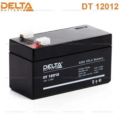 Аккумулятор Delta DT 12012 AGM (12 В / 1,2 Ач)