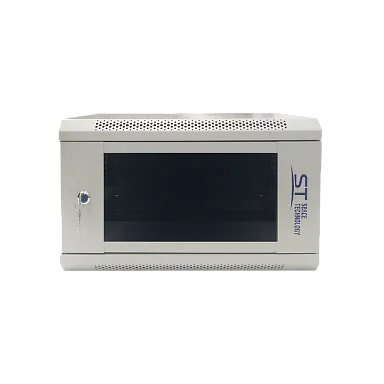 Space Technology ST-NC6U01 (СЕРЫЙ) С ПОЛКОЙ, (версия 2) Настенный 6U телекоммуникационный шкаф 19"