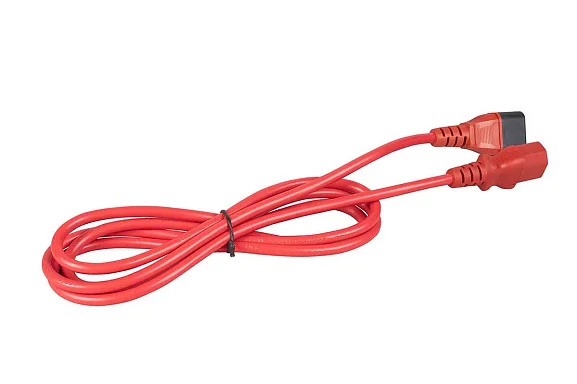 Cabeus PC-189-VDE-1.8M-RD (12022c) кабель питания IEC 320 C13 + IEC 320 C14, 1.8 м