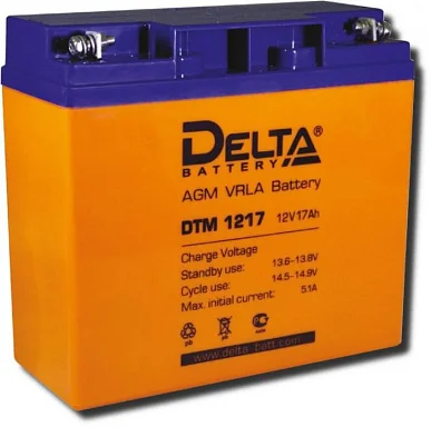 Аккумулятор Delta DTM 1217 AGM (12 В / 17 Ач)
