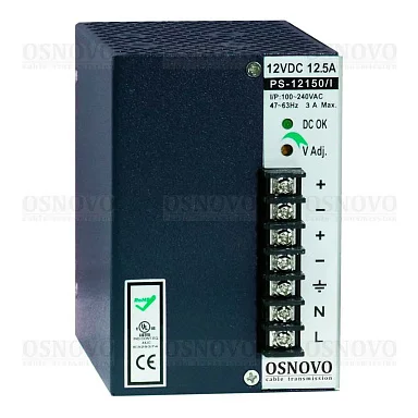 Блок питания OSNOVO PS-12150/I  12 В / 12,5А