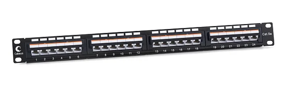 Cabeus PLAN-24-Cat.5e-Dual IDC (10190c) Патч-панель 19"  на 24 порта