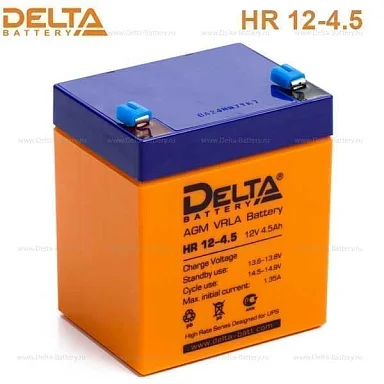 Аккумулятор Delta HR 12-4.5 AGM (12 В / 4,5 Ач)