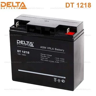Аккумулятор Delta DT 1218 AGM (12 В / 18 Ач)