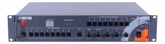 Roxton RA-8236 Трансляционный усилитель 360 Вт, на 8 зон