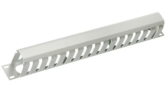 Cabeus JB07-1U-GY (7114c) Горизонтальный 1U кабельный органайзер 19" Серый