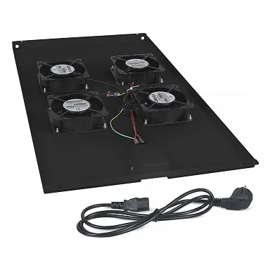 Cabeus TRAY-100-BK (8614c) вентиляторный модуль, с 4 вентиляторами