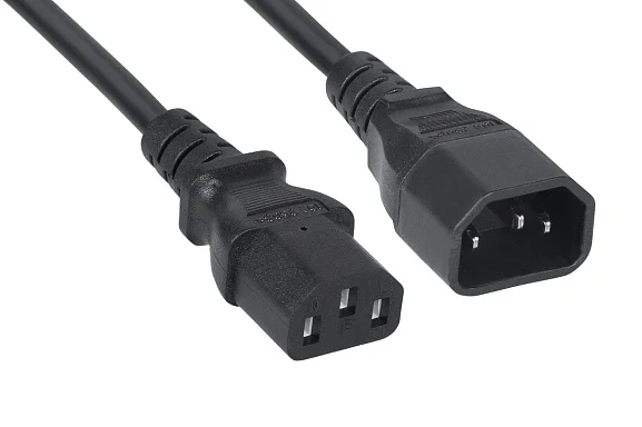 Cabeus PC-189-VDE-1.5-0.5M (12264c) кабель питания IEC 320 C13 + IEC 320 C14, 0.5 м