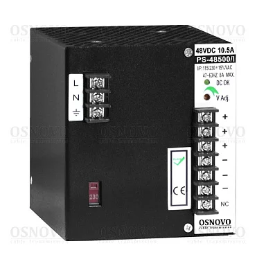Блок питания OSNOVO PS-48500/I  48 В / 10А