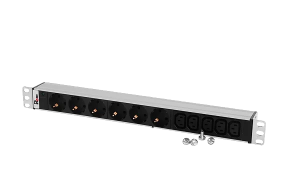 Rem R-10-6S-5C13-I-440-Z Горизонтальный блок розеток 19" , до 10А